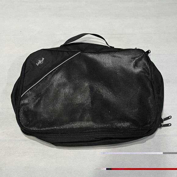 Eagle Creek Packing Cube 15x10x3 Dual Compartment Black Gray - Picture 1 of 7